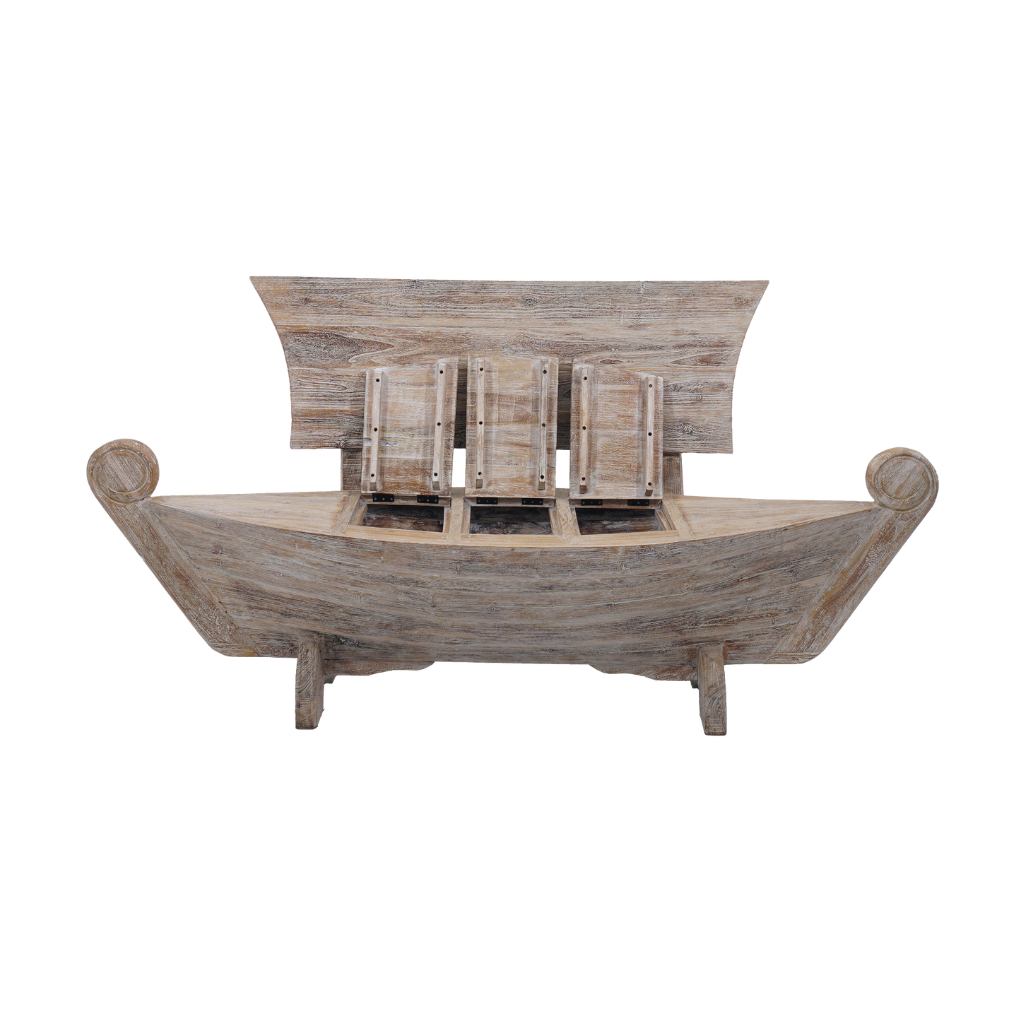 Bootsbank >Sailor< Gartenbank Boot Teakholz - versch. Größen & Farben