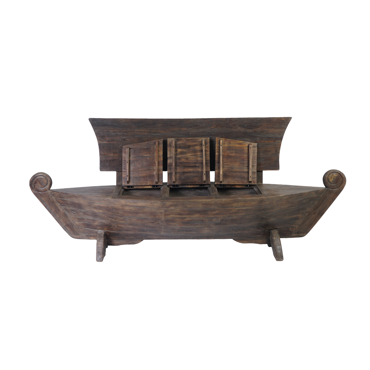 Bootsbank >Sailor< Gartenbank Boot Teakholz - versch. Größen & Farben