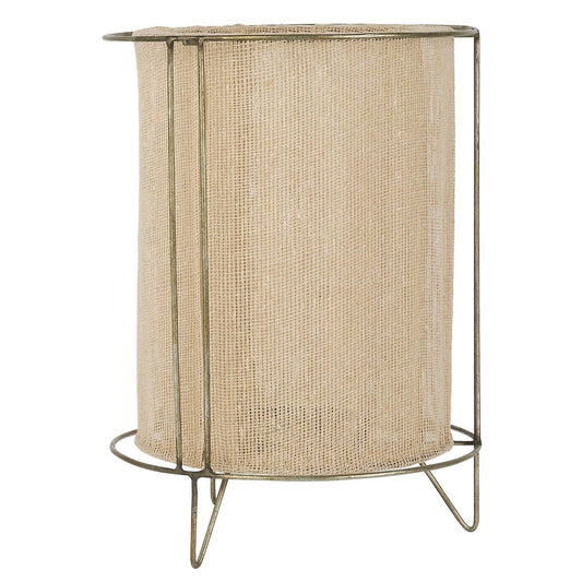 Kerzenhalter Metall mit Stoff