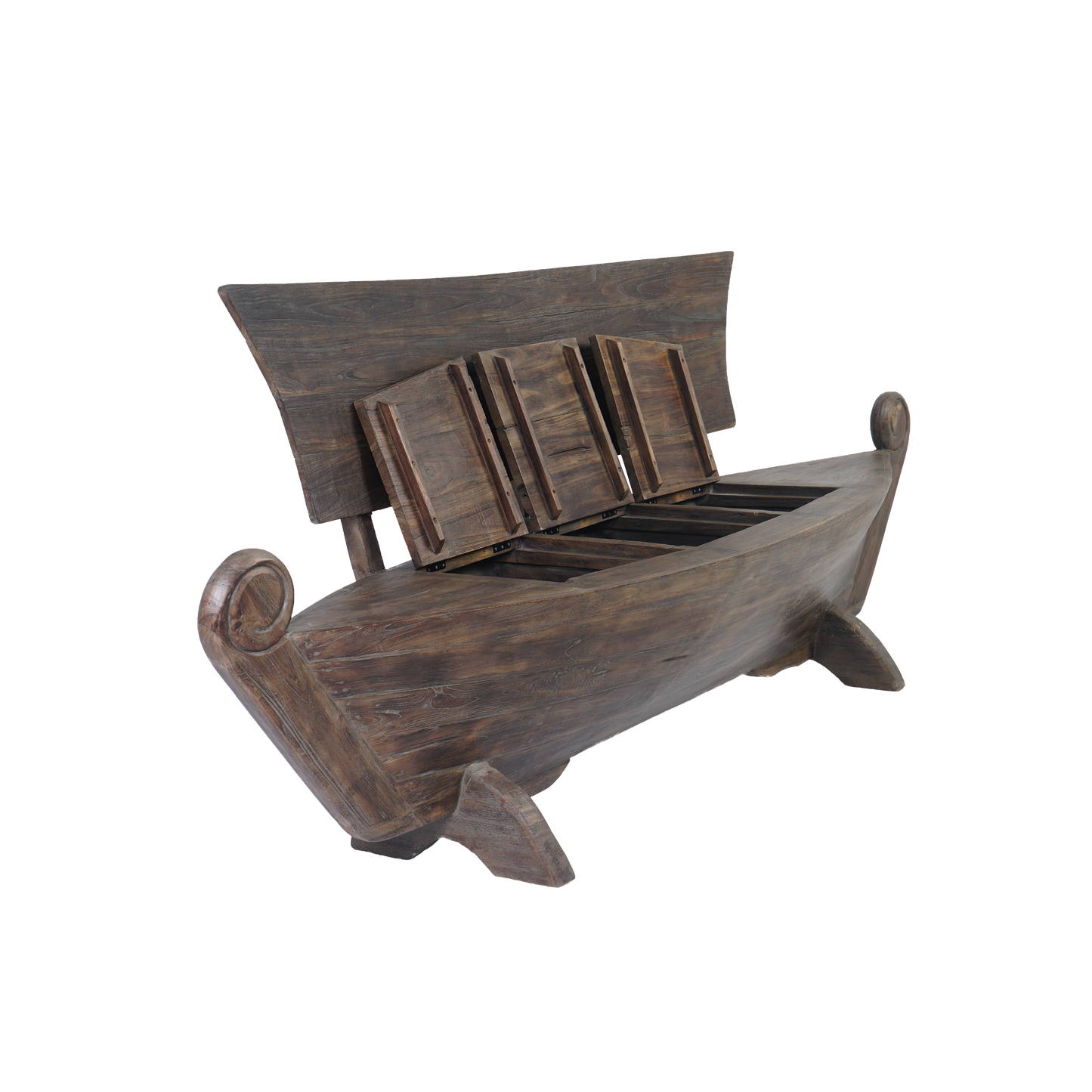 Bootsbank >Sailor< Gartenbank Boot Teakholz - versch. Größen & Farben