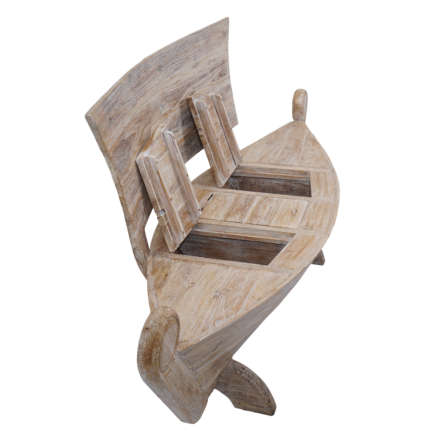 Bootsbank >Sailor< Gartenbank Boot Teakholz - versch. Größen & Farben