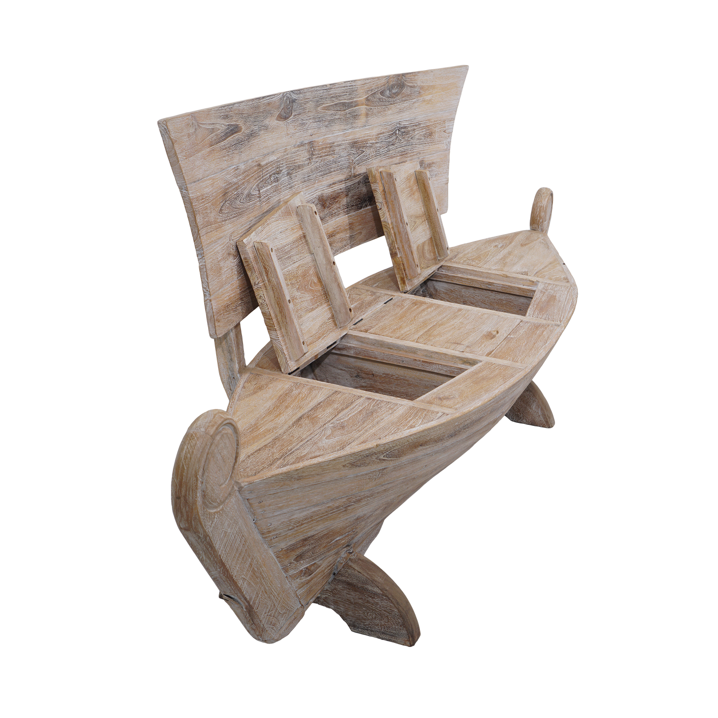 Bootsbank >Sailor< Gartenbank Boot Teakholz - versch. Größen & Farben