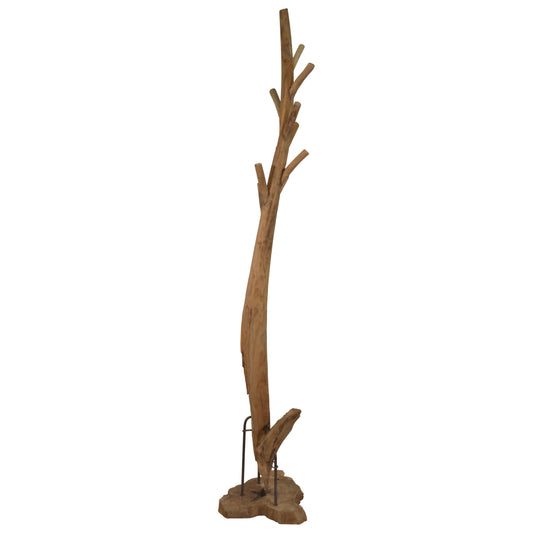 Garderobe >Luku< Kleiderständer Standgarderobe aus recycle Teak