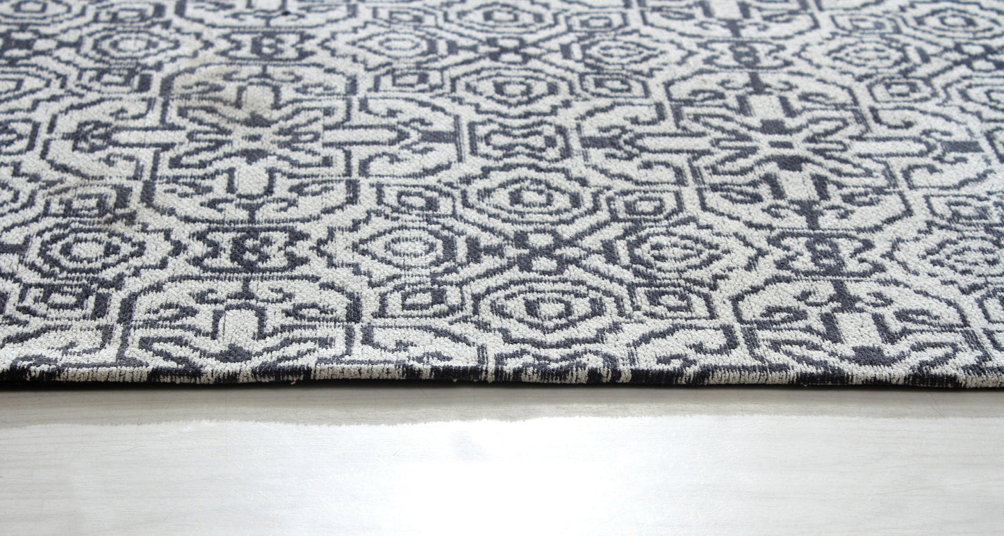 Teppich gewebt >Bangal< blau 120x180cm