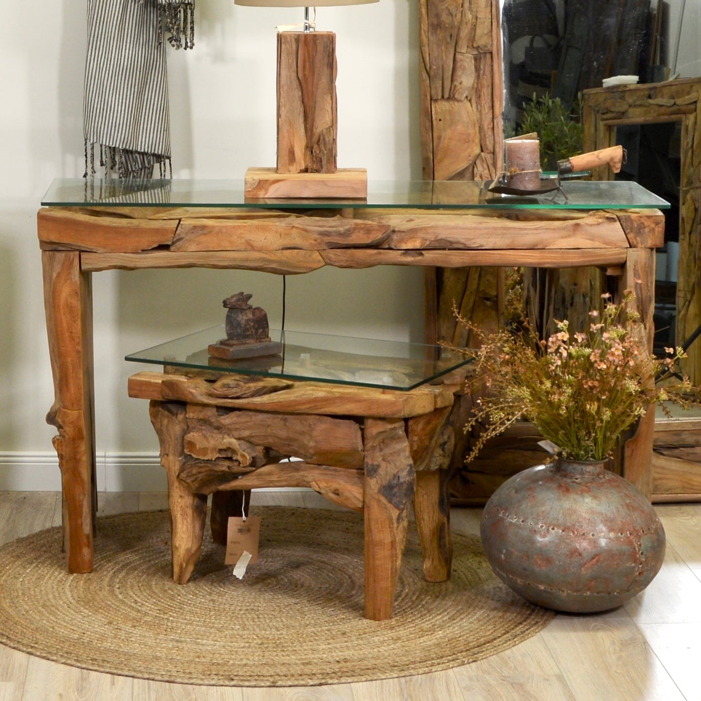 Vase >Antiker Wasserkrug< aus Metall