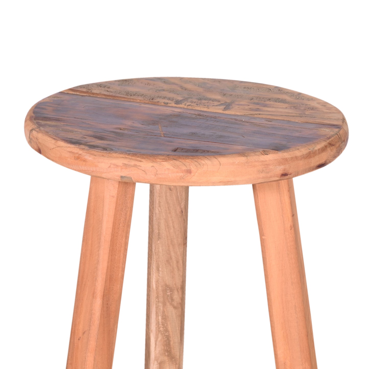 Hocker >Pugal< aus recycle Holz