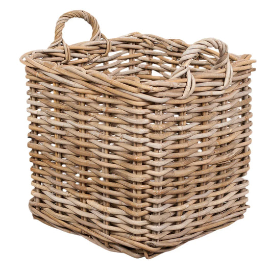 Korb >Florenz< aus Rattan Kubu Grau rechteckig - versch. Größen