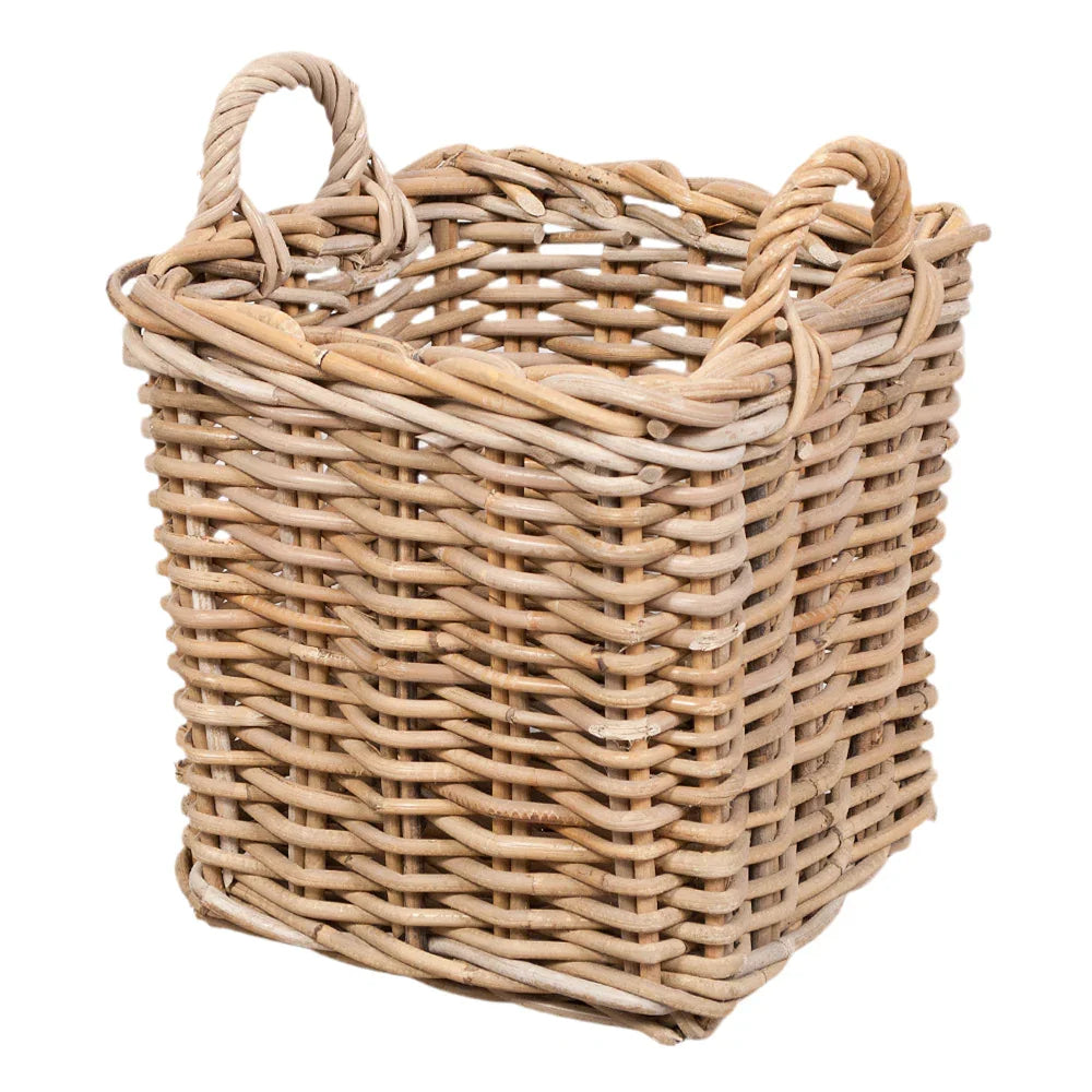 Korb >Florenz< aus Rattan Kubu Grau rechteckig - versch. Größen