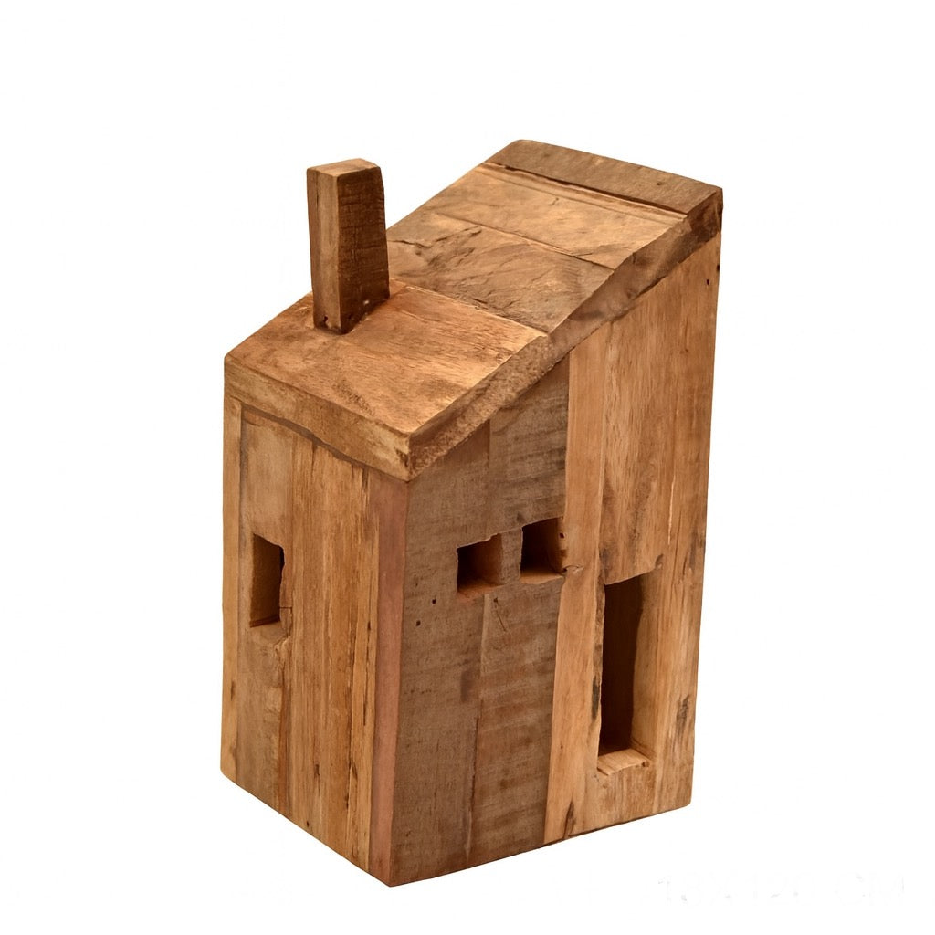 Holzhaus Deko Haus aus Altholz – unikada