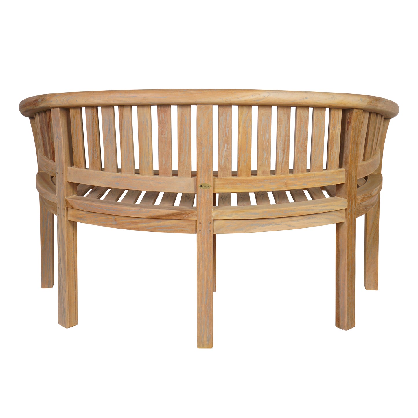 Gartenbank >Peanut< Teakholz in 130cm Breite