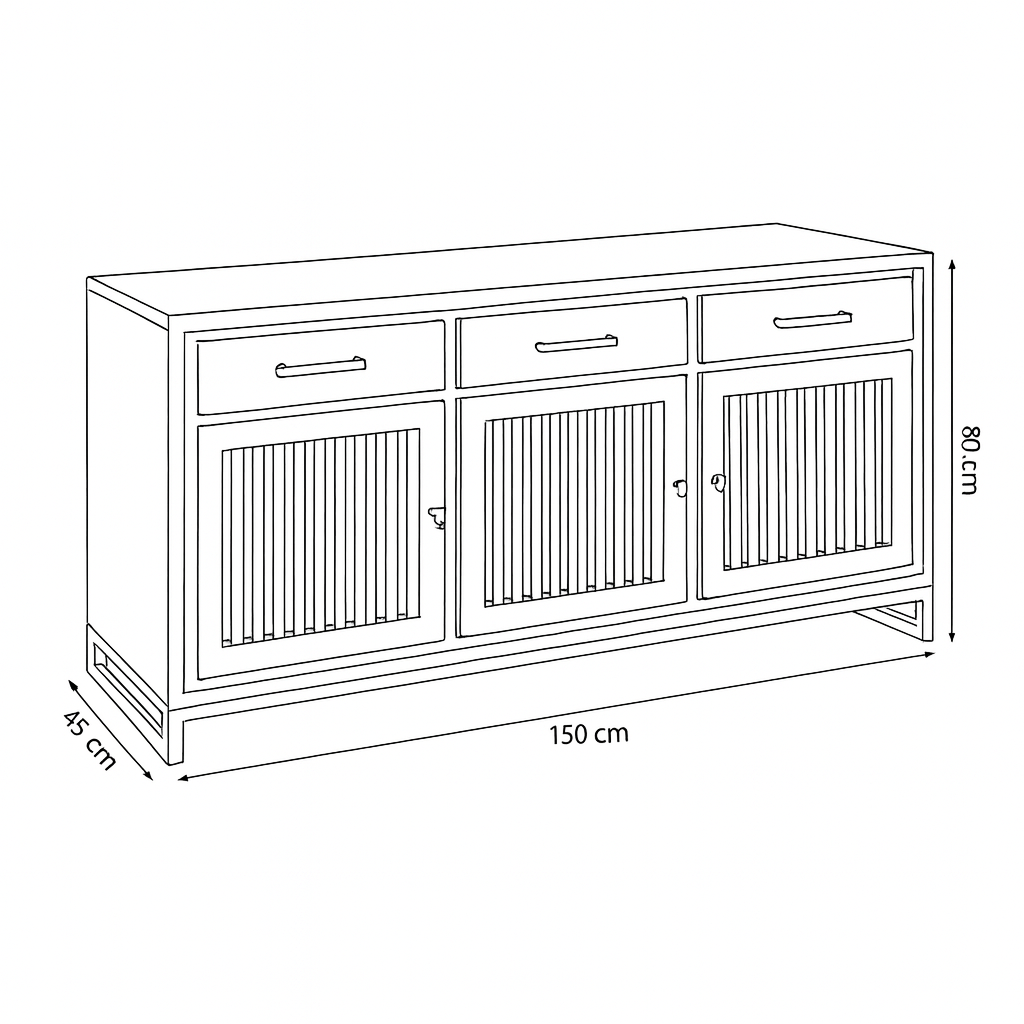 Sideboard >San Francisco< aus Mangoholz