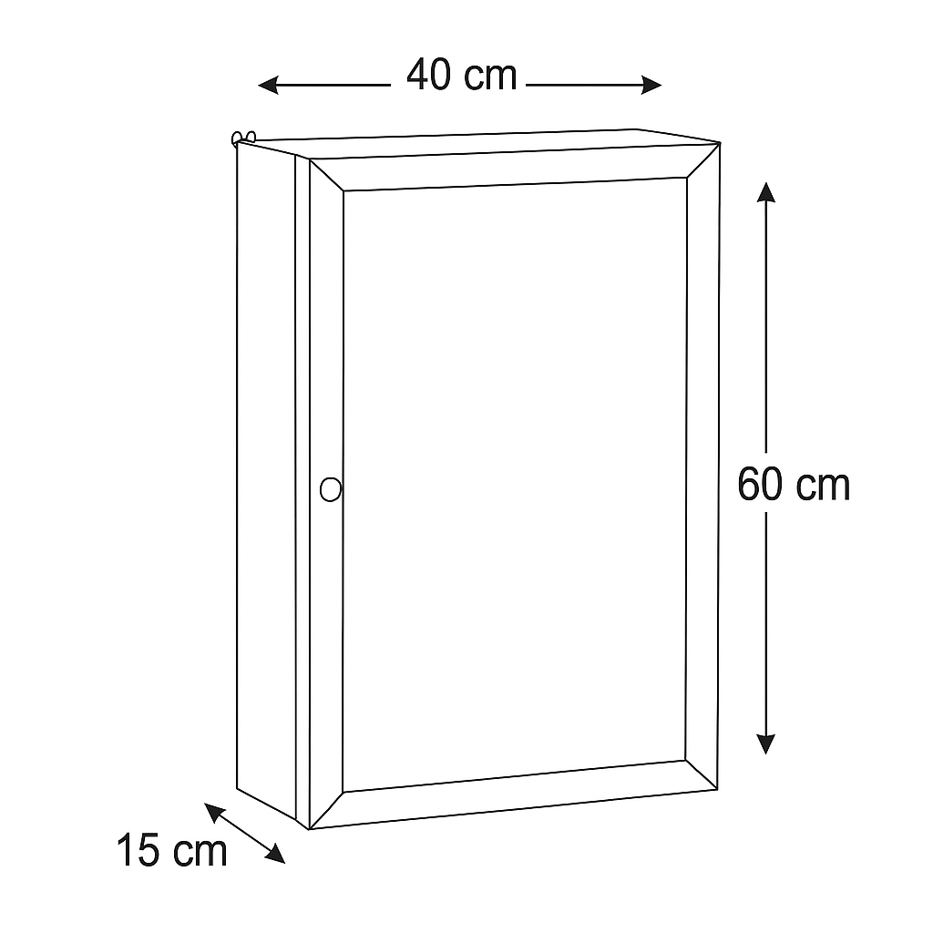 Wandschrank Spiegelschrank aus Altholz
