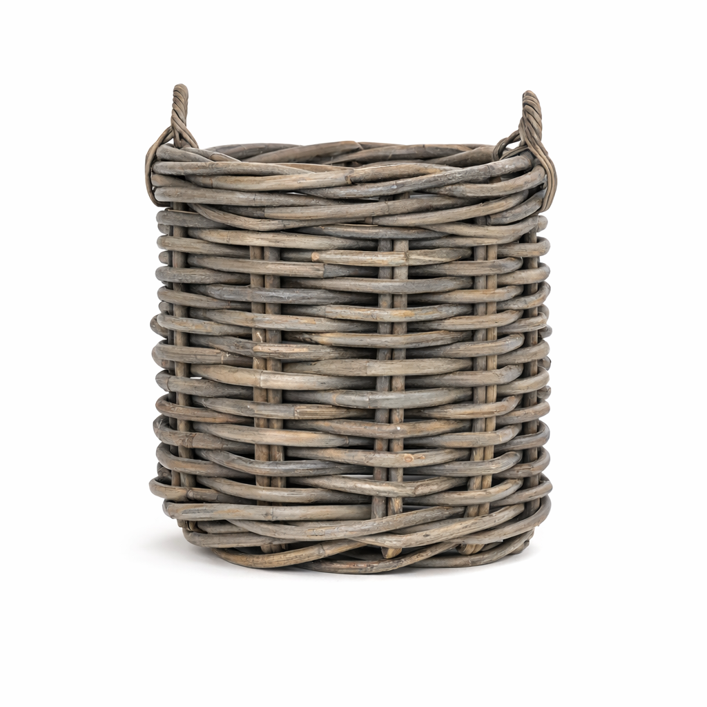 Korb >Botanica< Pflanzkorb aus dickem Rattan rund - 4 Größen