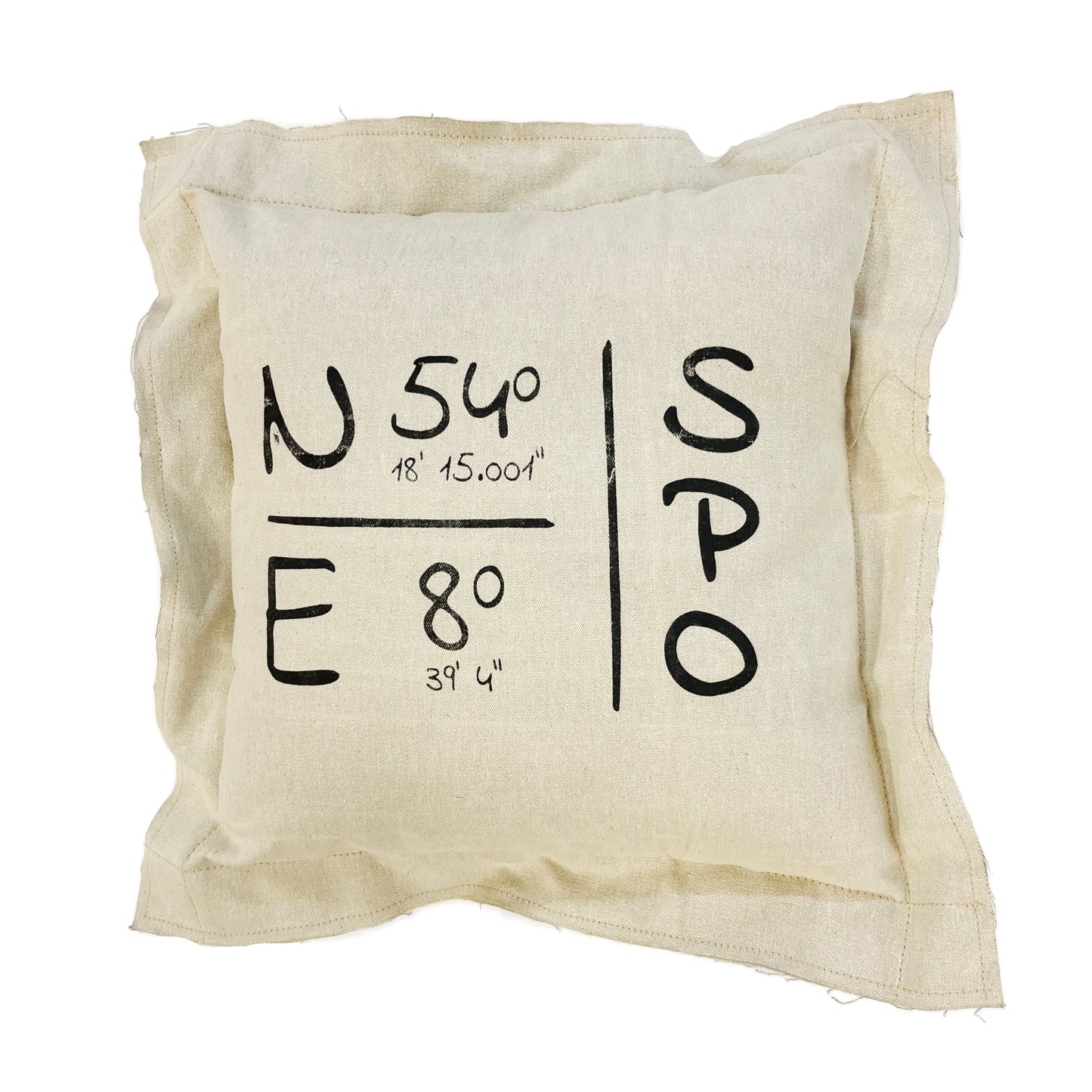 Canvas Kissen SPO Stehsaum 40x40cm