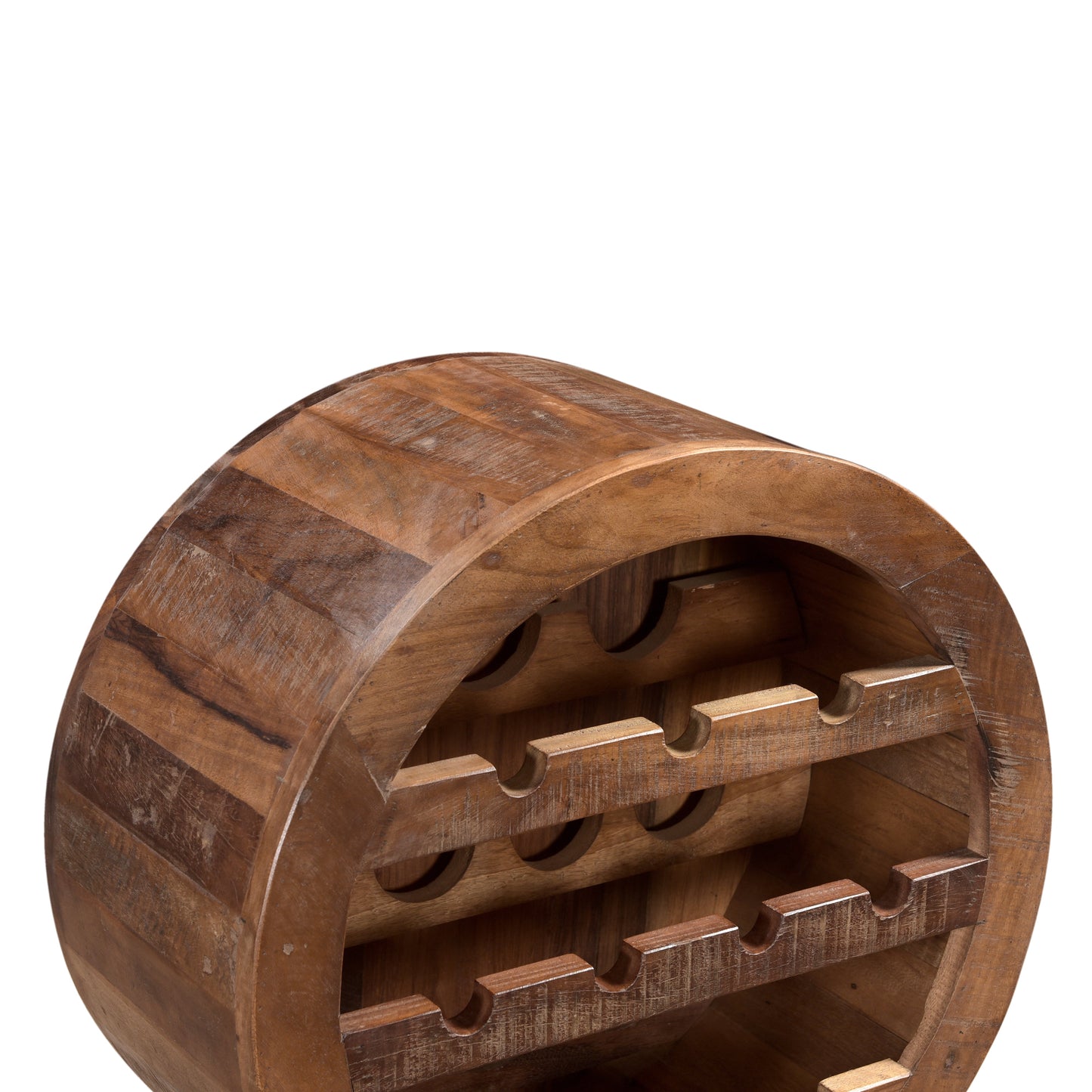 Weinschrank >Stripe< Weinregal aus Altholz