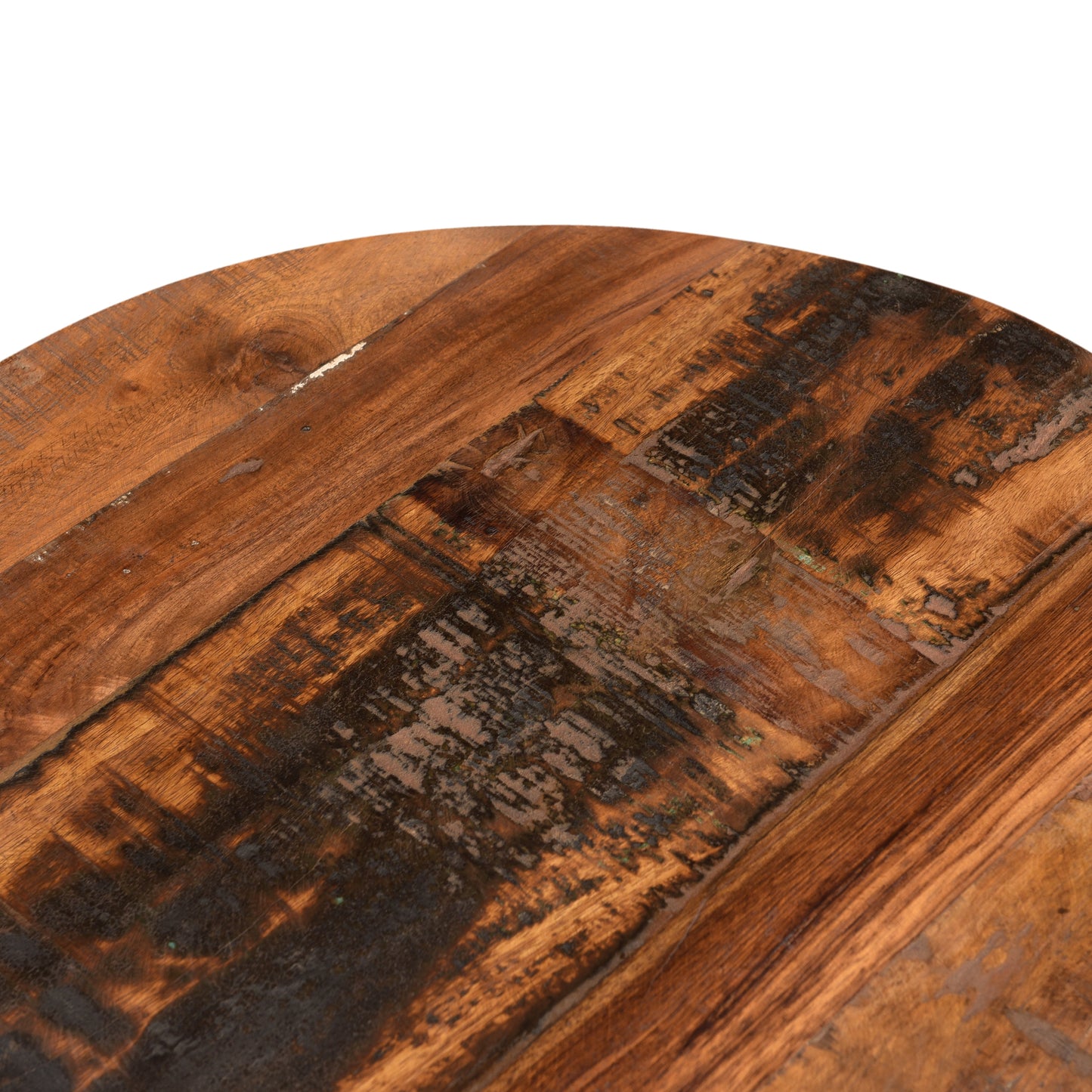 Couchtisch aus Altholz rund - 2 Größen