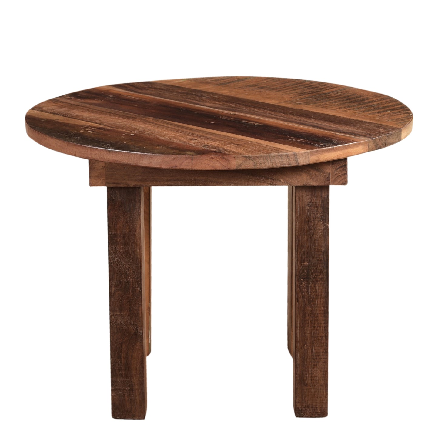 Couchtisch aus Altholz rund - 2 Größen