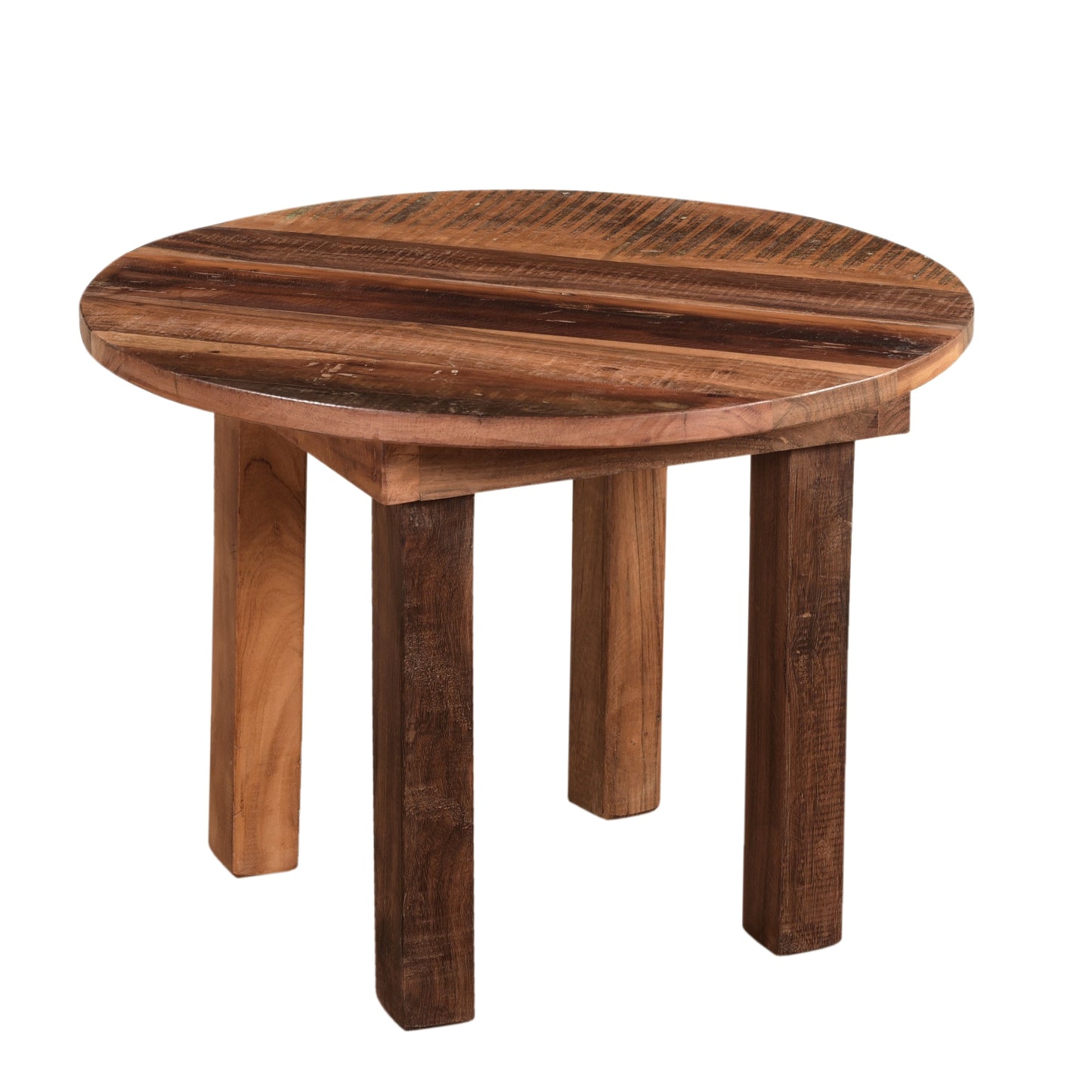 Couchtisch aus Altholz rund - 2 Größen