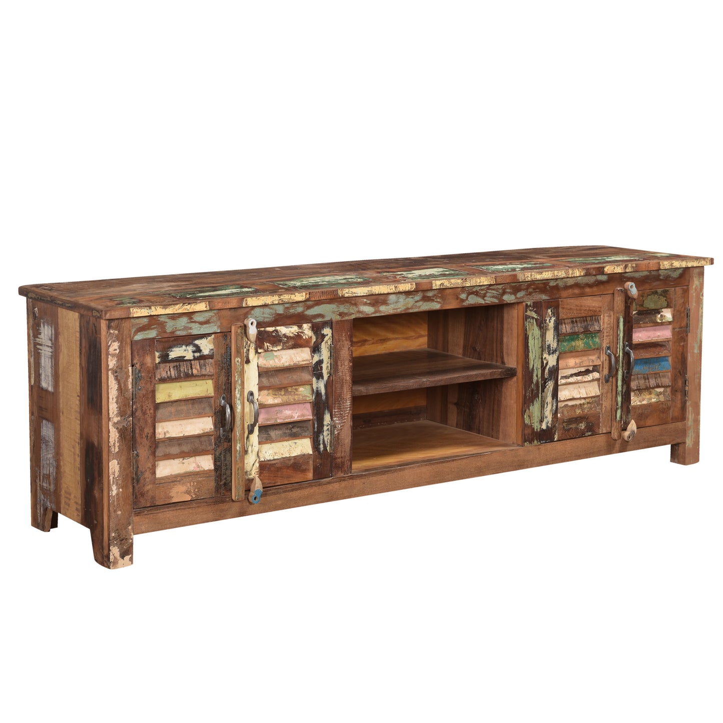TV-Board >Stripe< aus Altholz 150cm