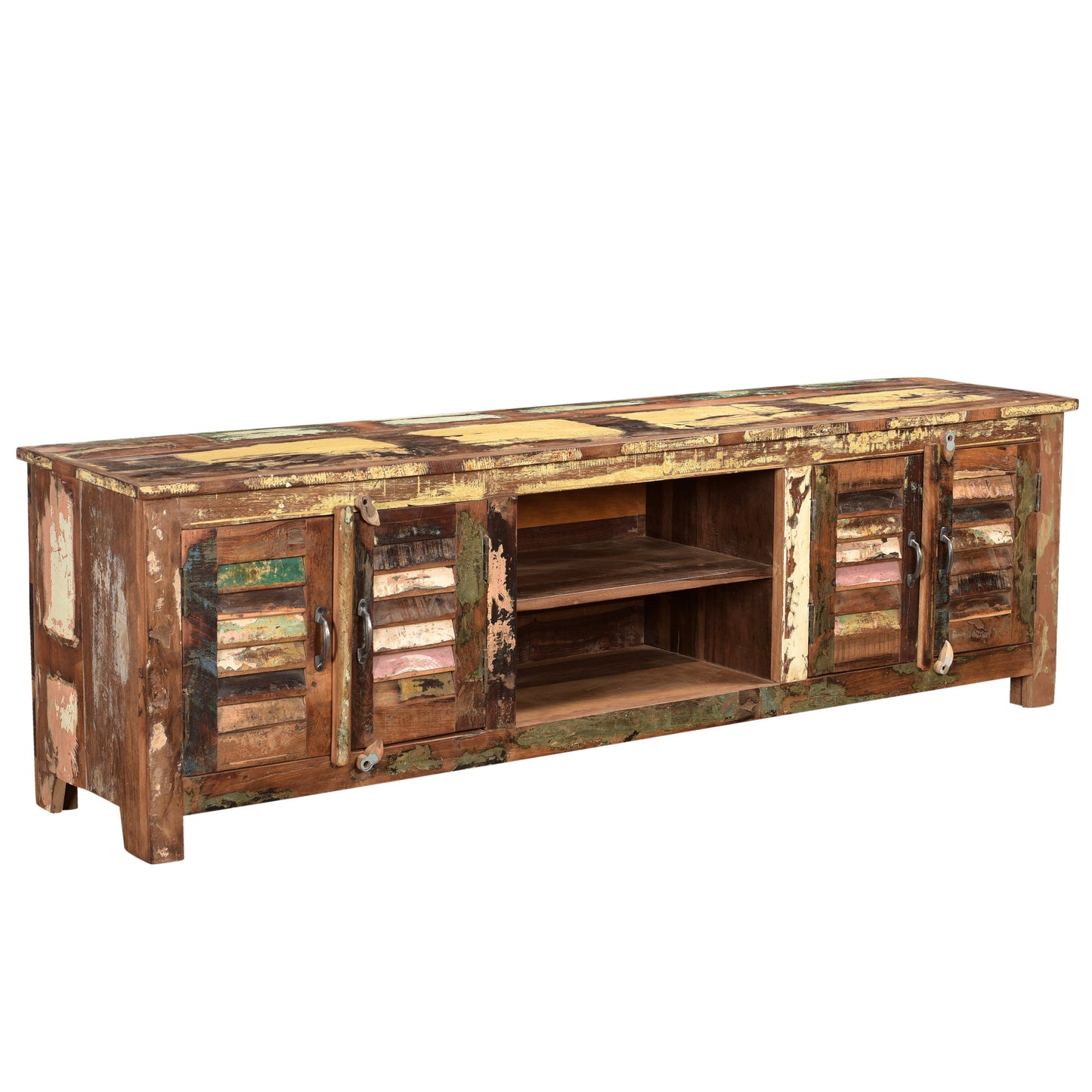 TV-Board >Stripe< aus Altholz 150cm