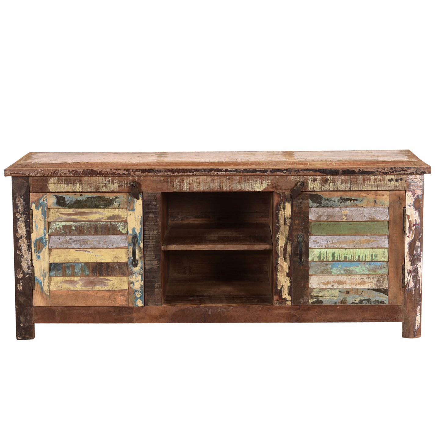 TV-Board >Stripe< aus Altholz 120cm