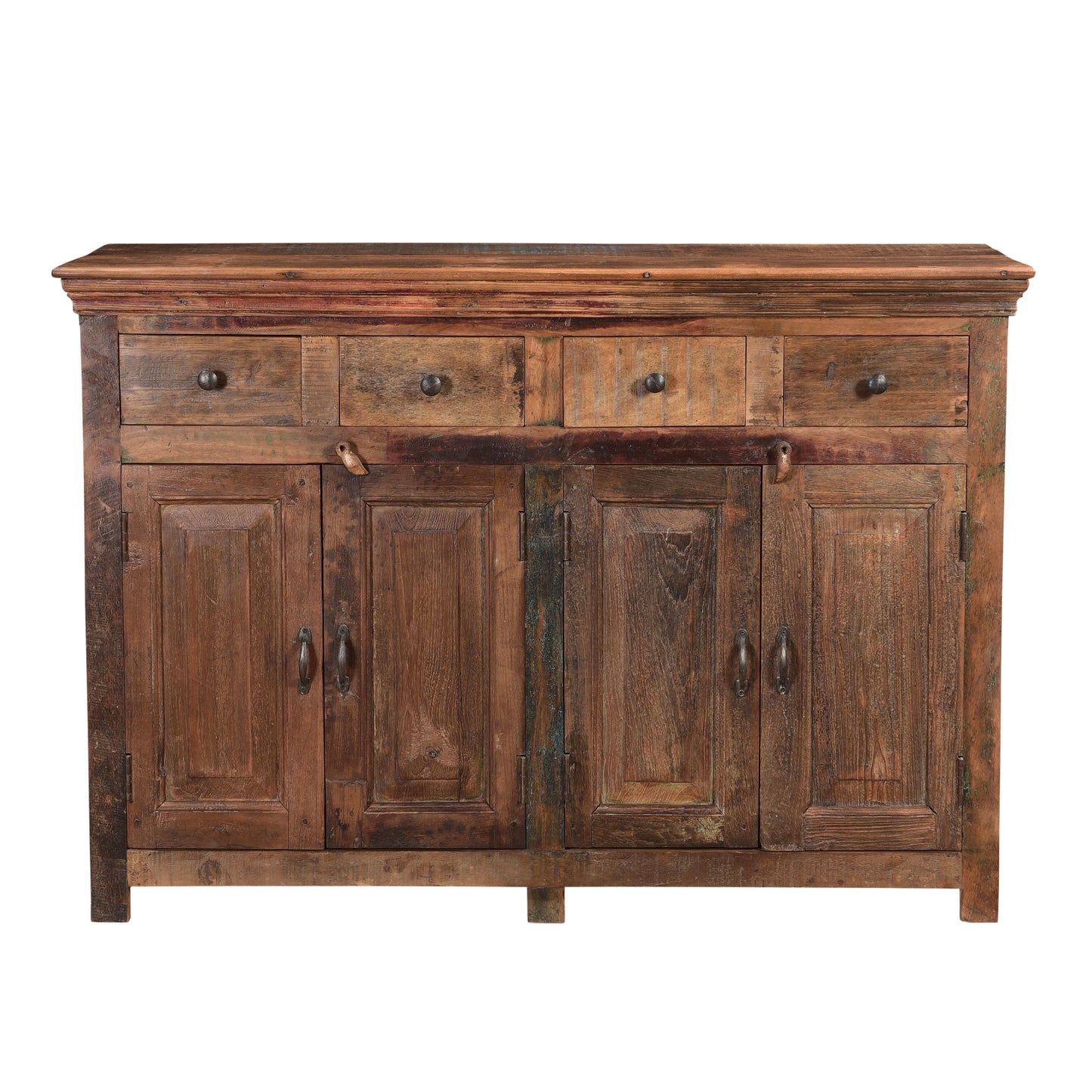 Sideboard mit antiken Türen & 4 Schubladen - 130cm