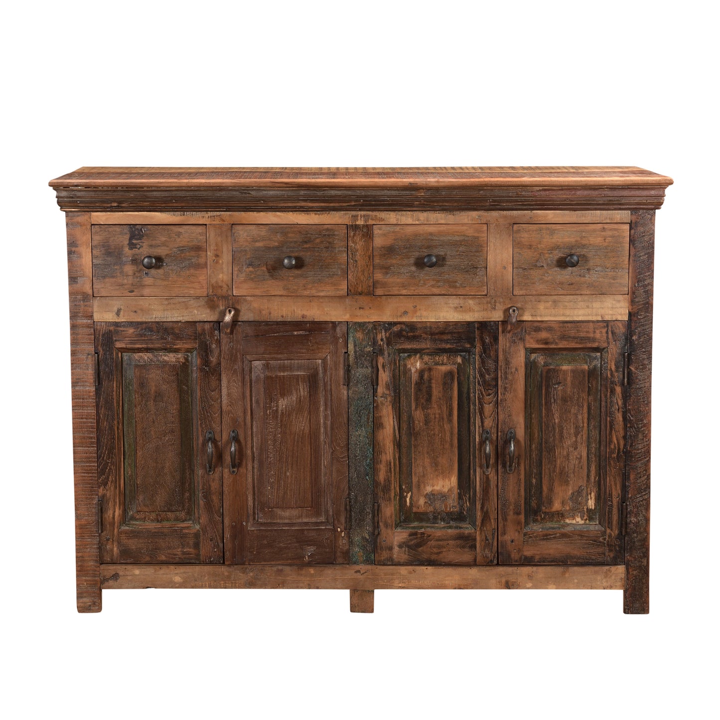 Sideboard mit antiken Türen & 4 Schubladen - 130cm