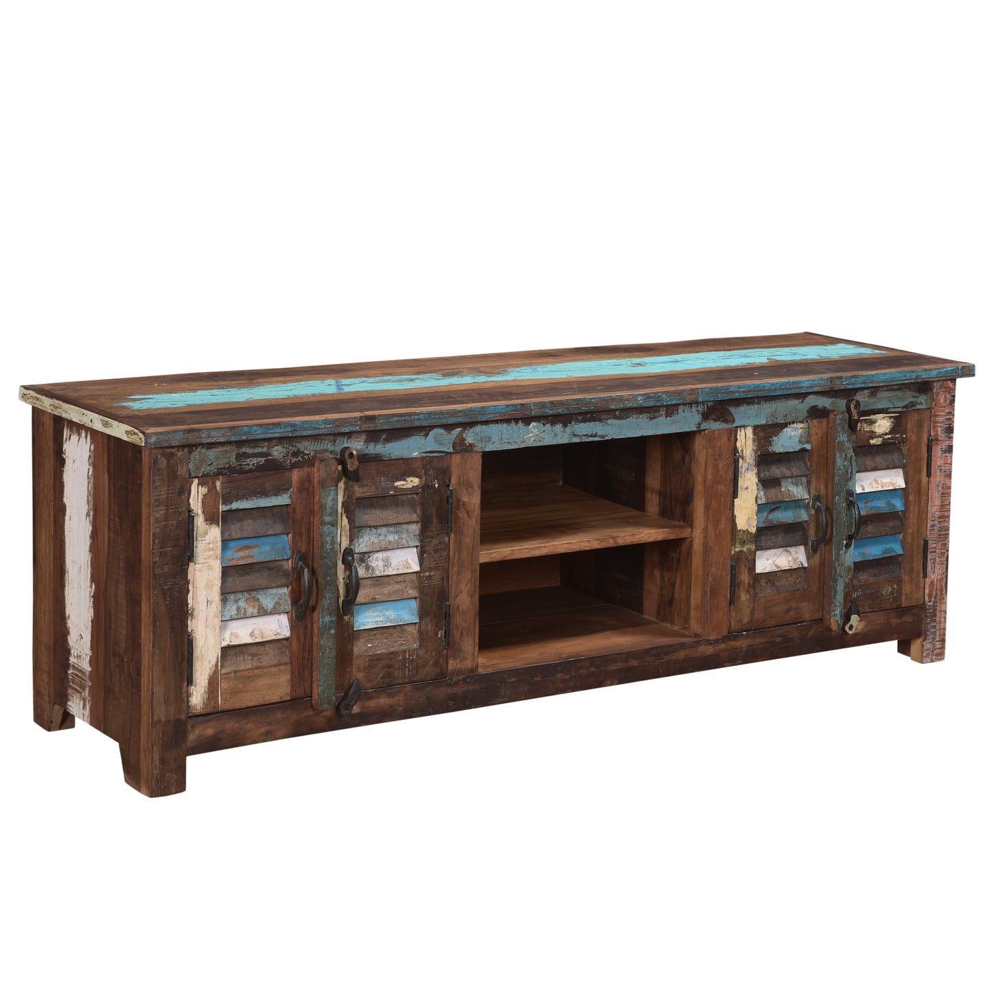 TV-Board >Stripe< aus Altholz 150cm