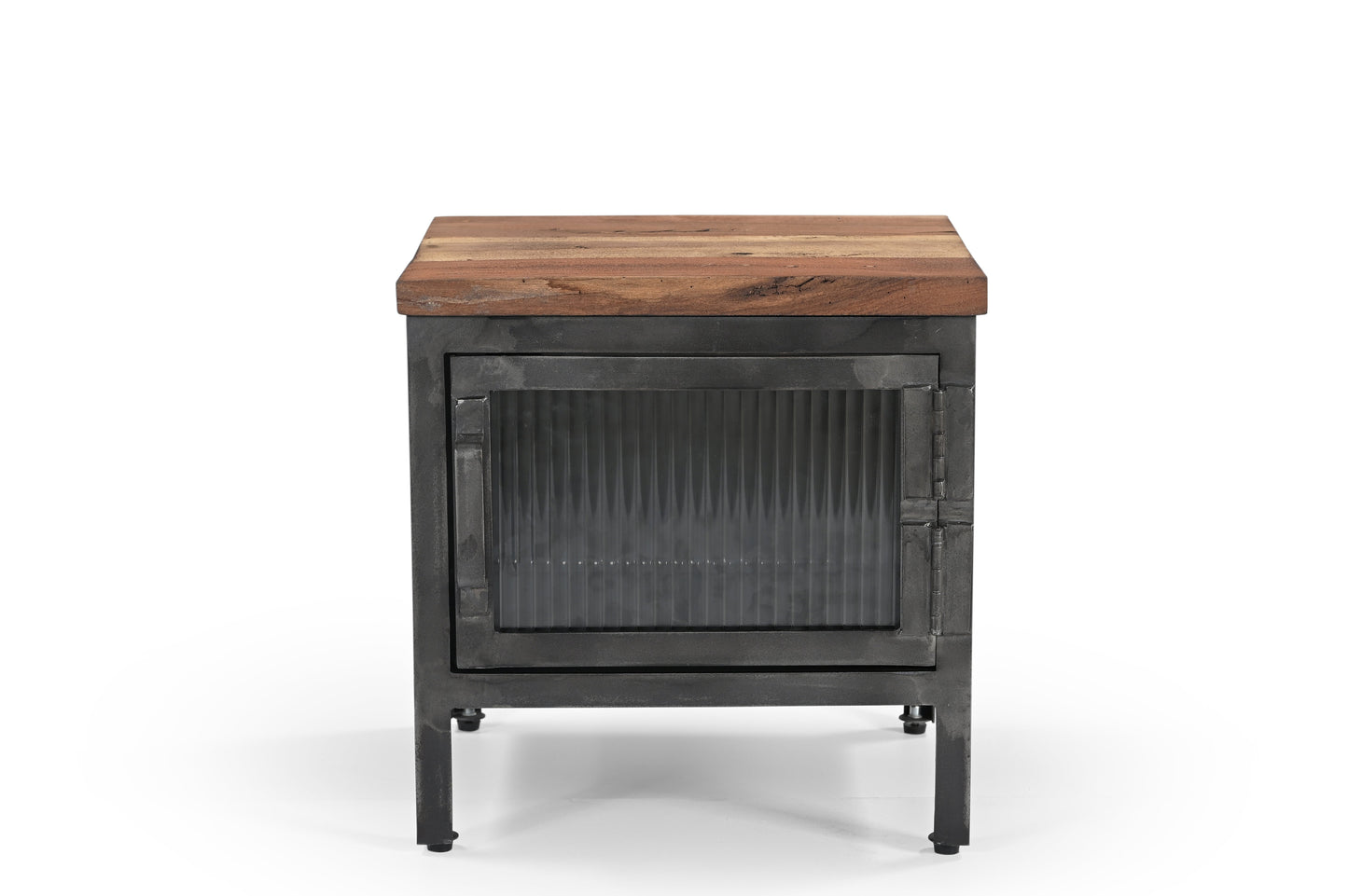 Nachtschrank St. Louis aus Metall & Altholz