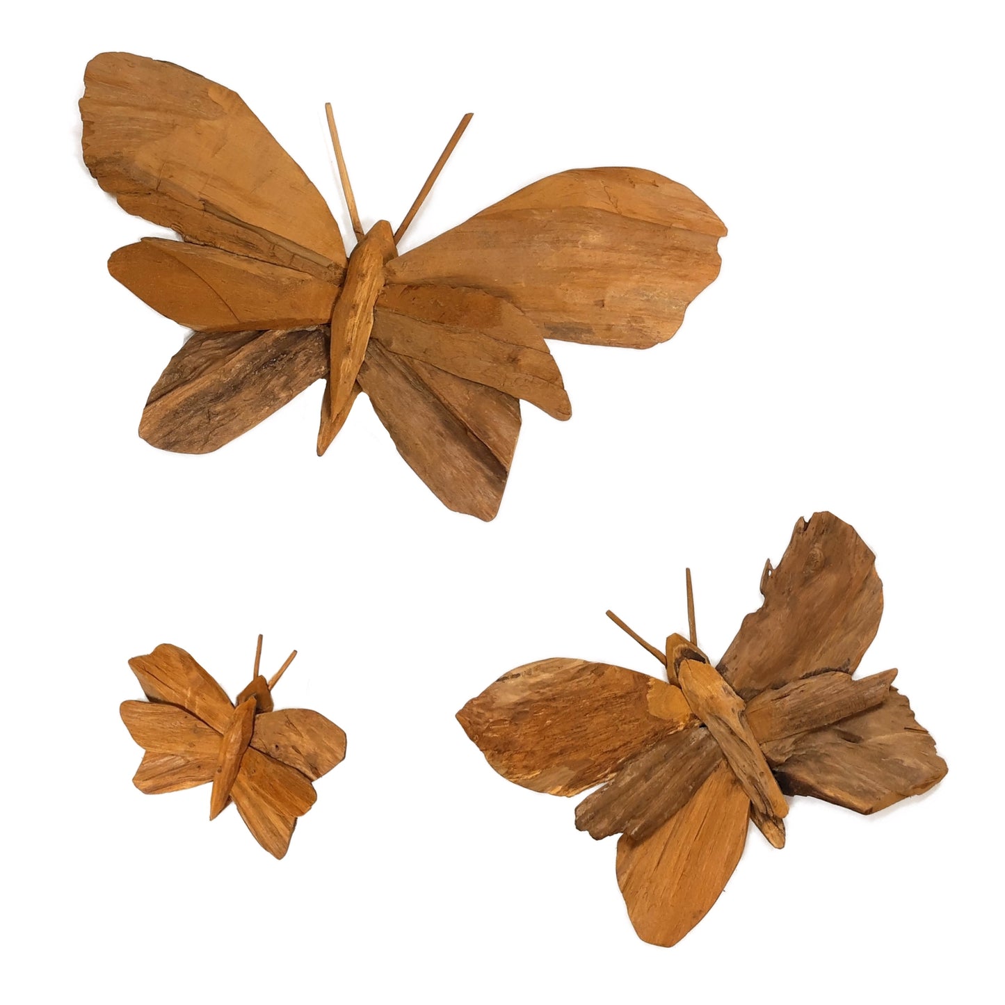 Schmetterling aus Teakholz - verschiedene Größen
