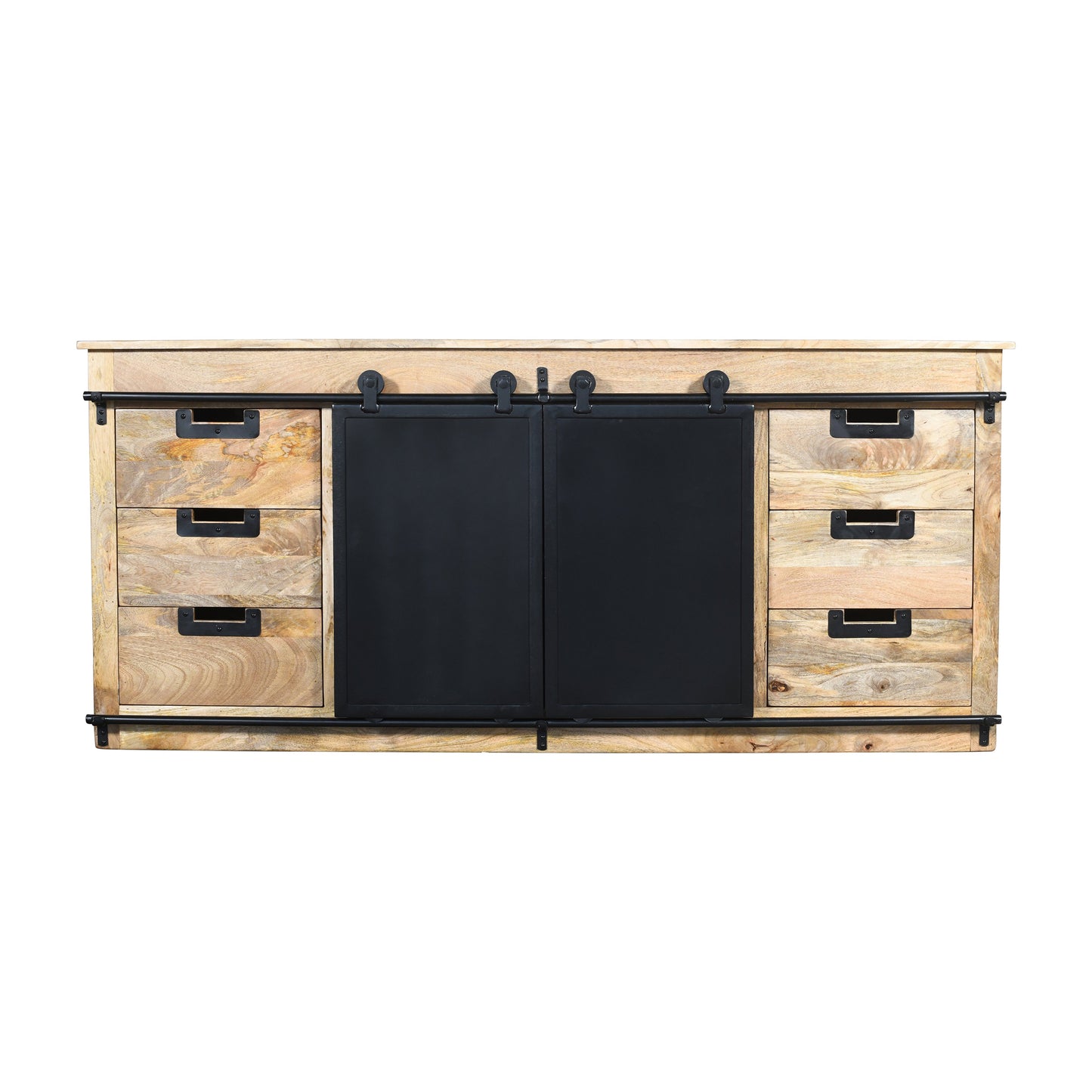 Sideboard >Tucson< aus Mangoholz & Metall - 180cm