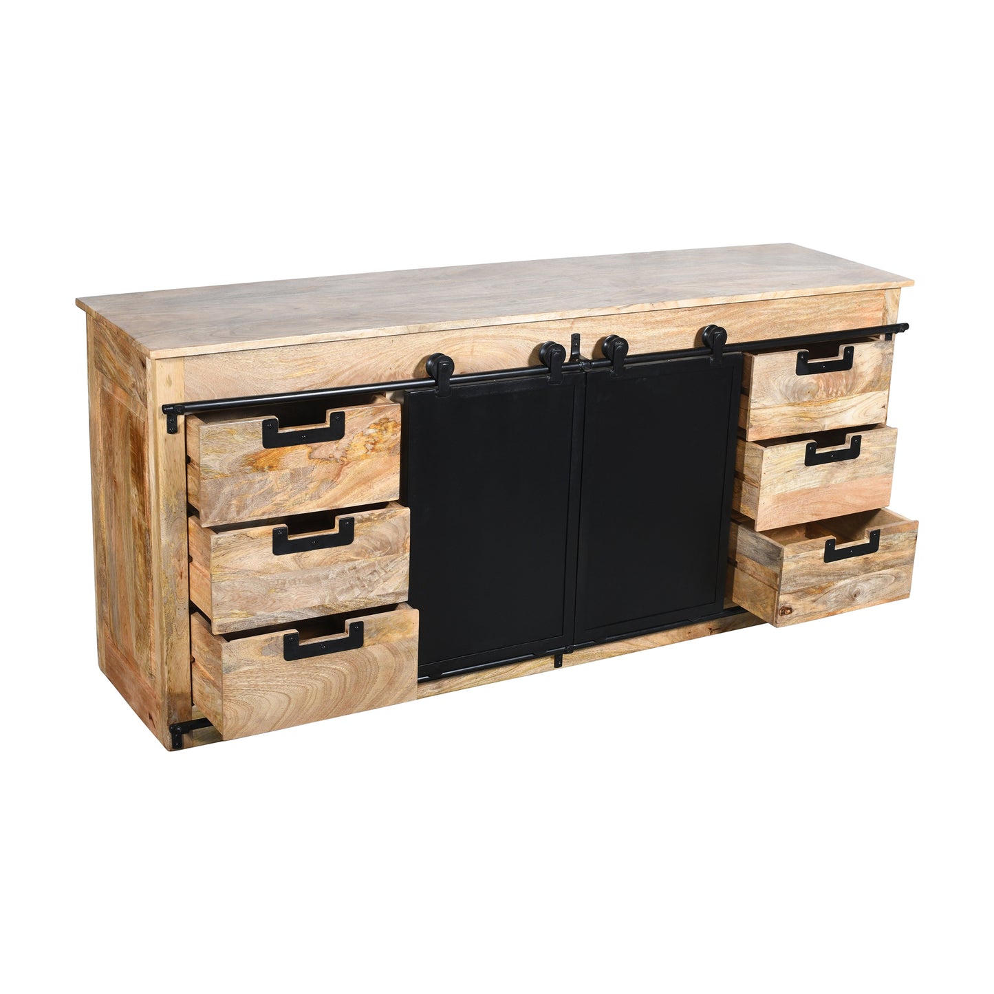 Sideboard >Tucson< aus Mangoholz & Metall - 180cm