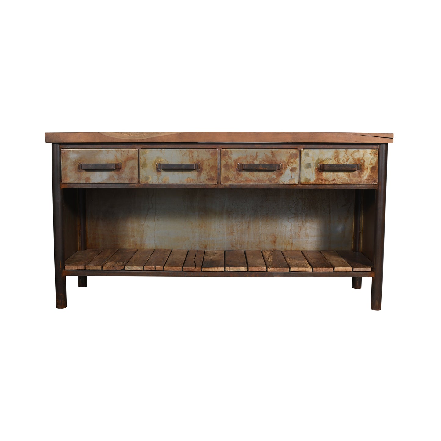 Sideboard >Orlando< aus Altholz & Metall