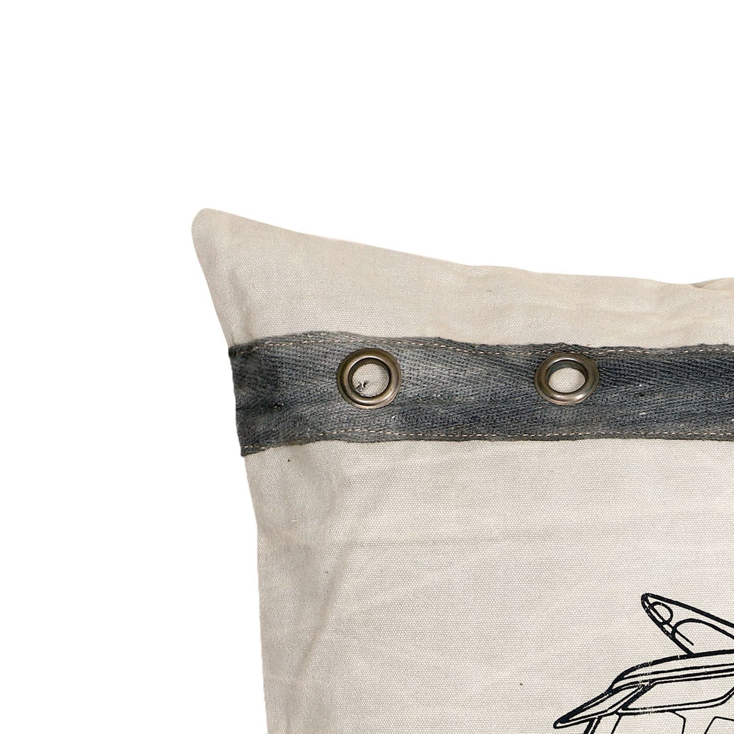 Canvas Kissen Bulli mit Ösen 50x50cm - versch. Farben