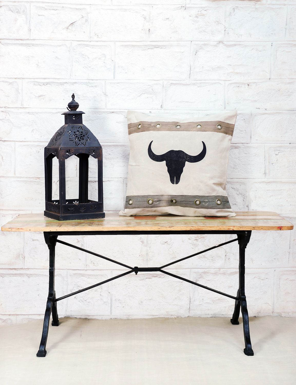 Canvas Kissen Bullhead mit Ösen 50x50cm - versch. Farben