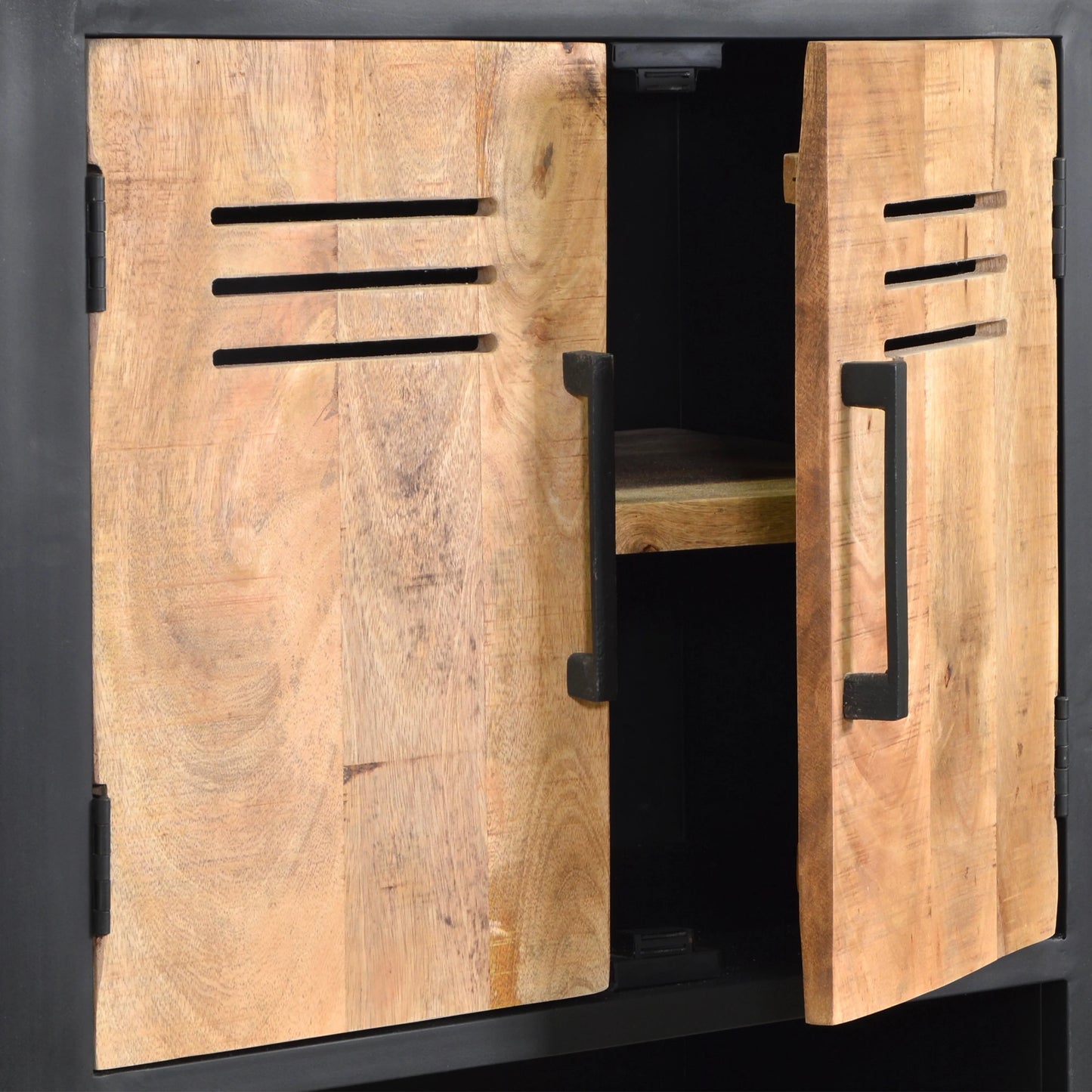 Highboard >Montana< aus Mangoholz & Metall