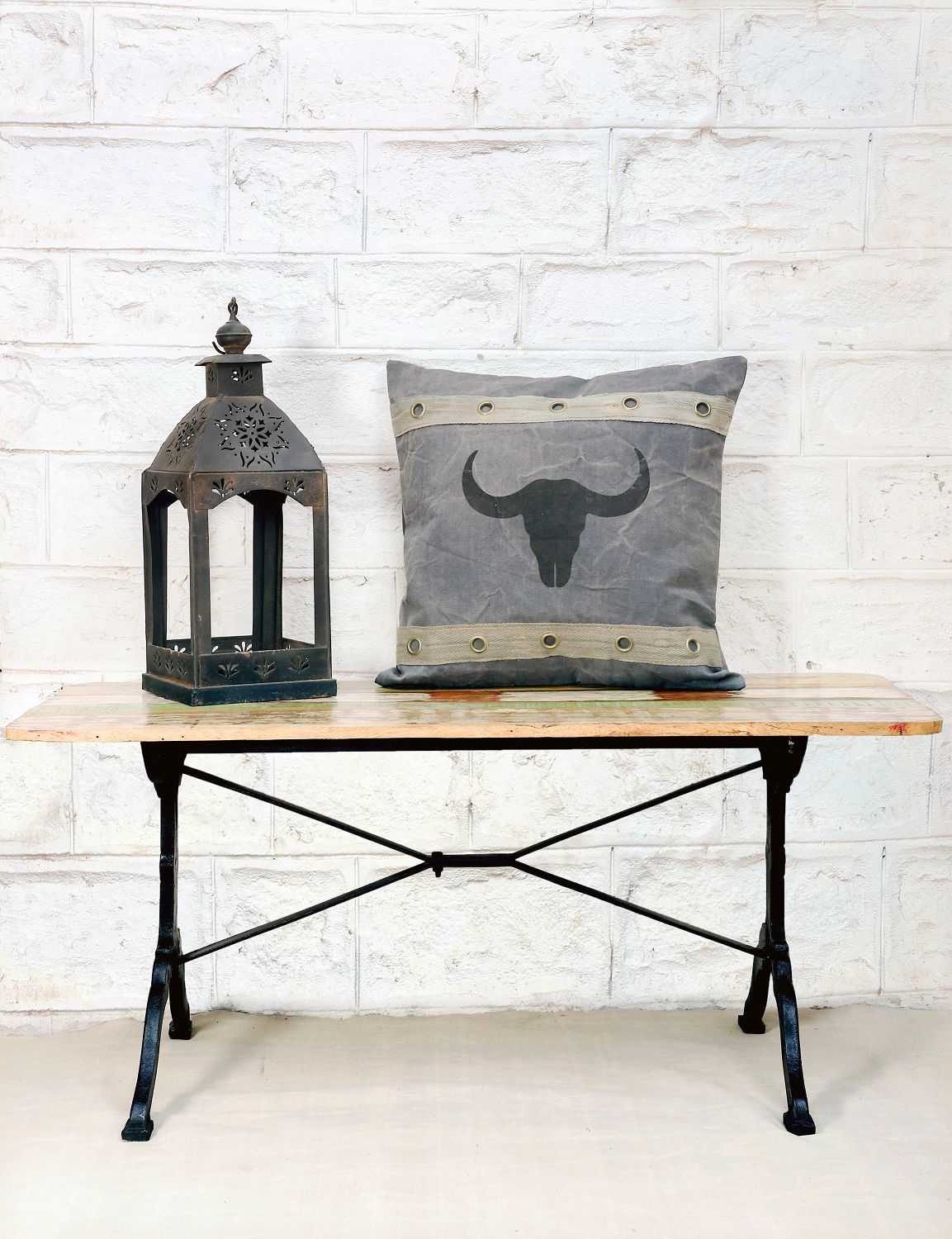 Canvas Kissen Bullhead mit Ösen 50x50cm - versch. Farben