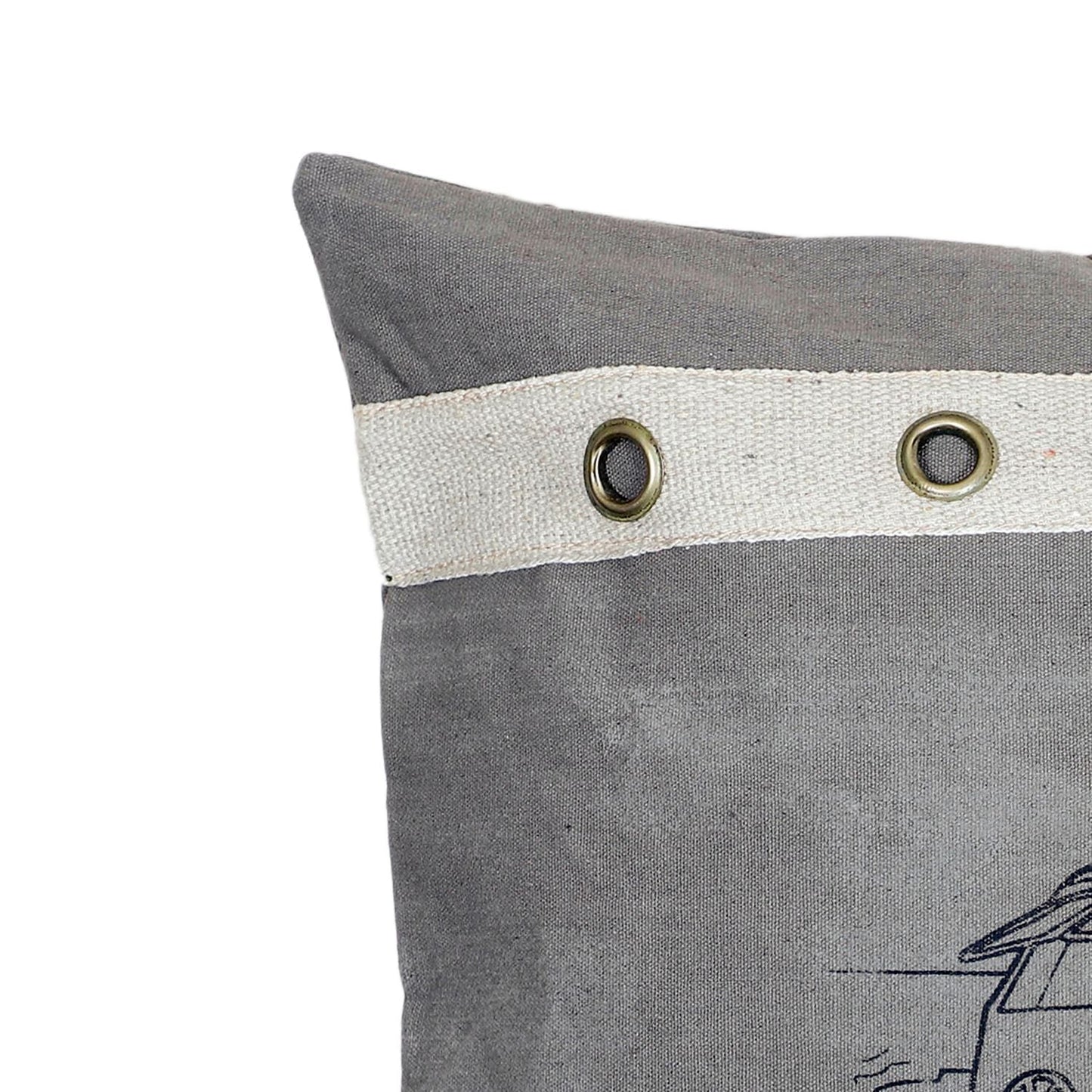 Canvas Kissen Bulli mit Ösen 50x50cm - versch. Farben