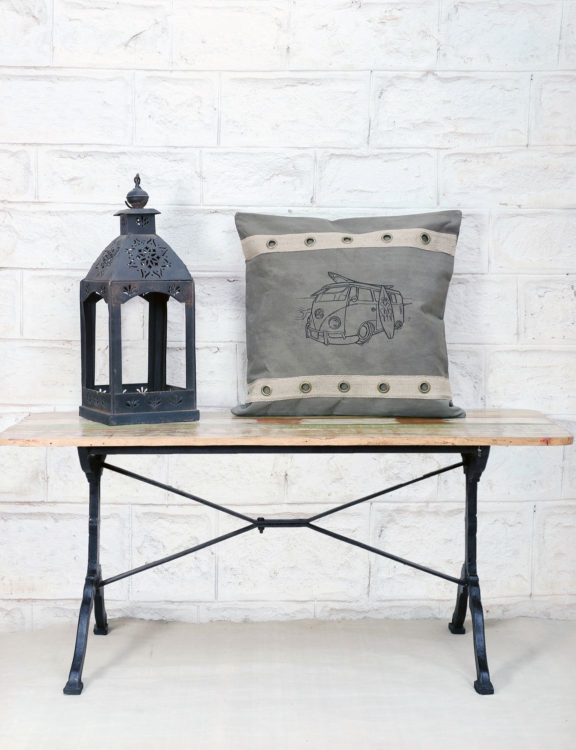 Canvas Kissen Bulli mit Ösen 50x50cm - versch. Farben