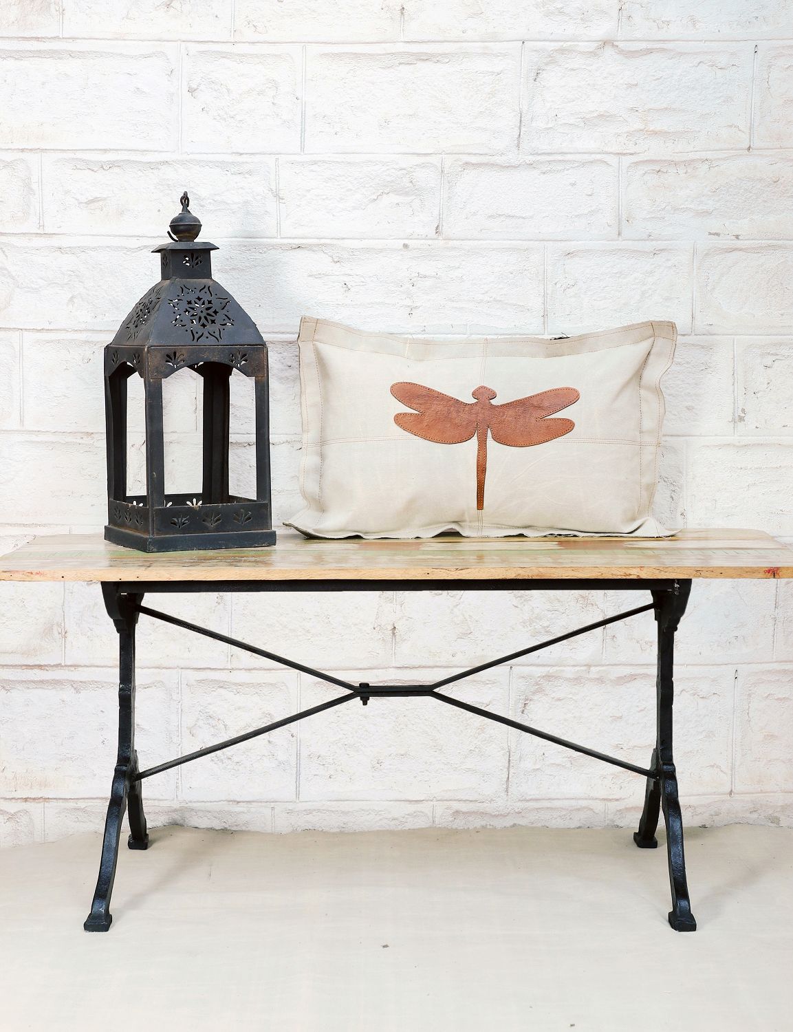 Canvas Kissen Leder Libelle 40x60cm mit Stehsaum - versch. Farben