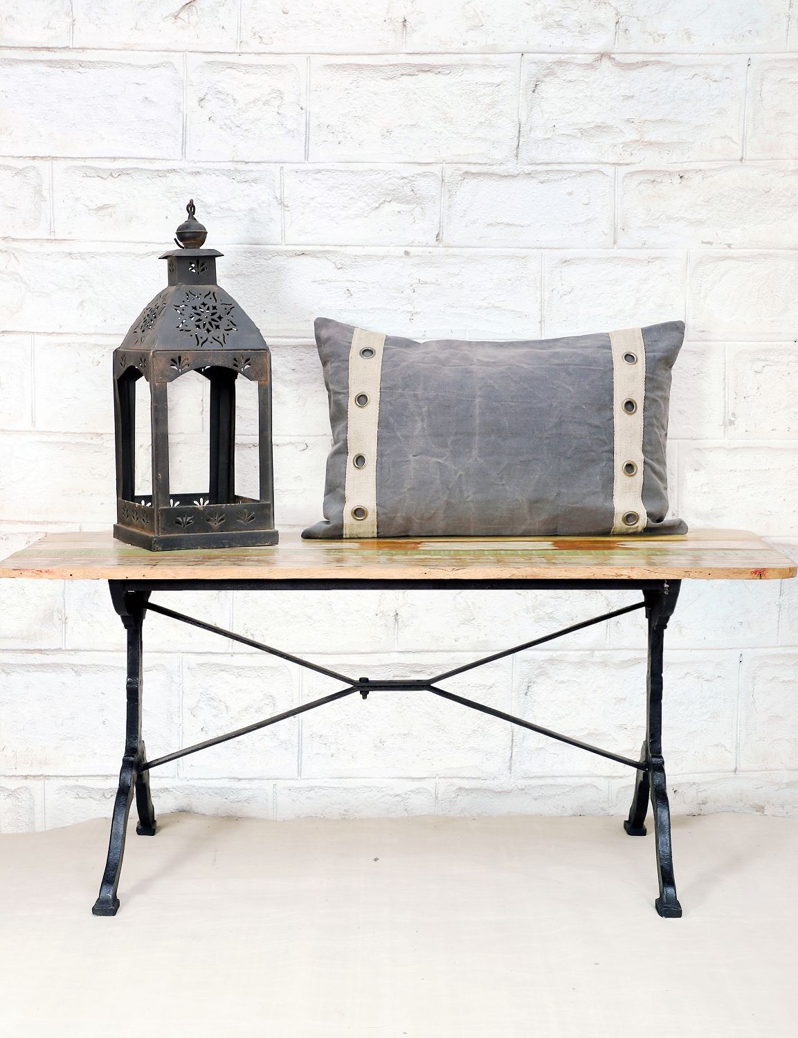 Canvas Kissen uni mit Ösen 60x40cm - versch. Farben