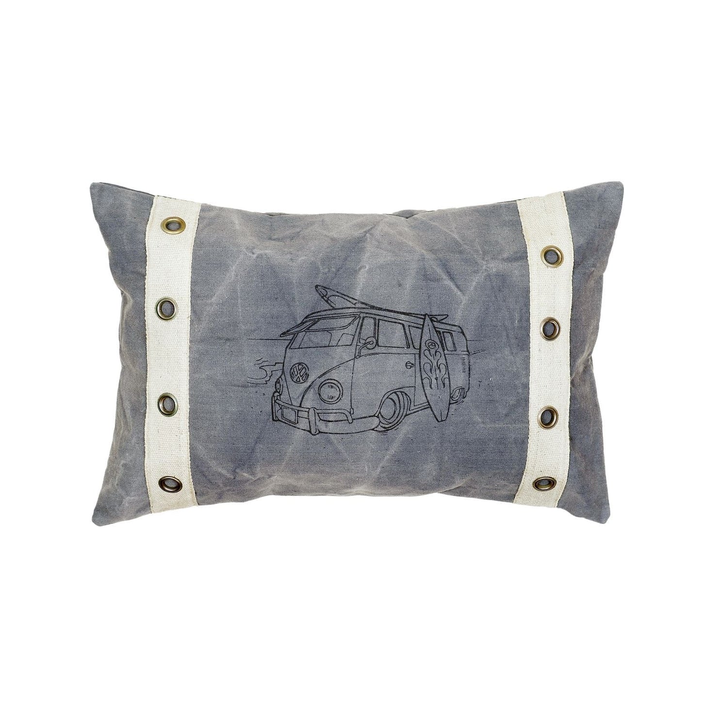 Canvas Kissen Bulli mit Ösen 60x40cm - versch. Farben