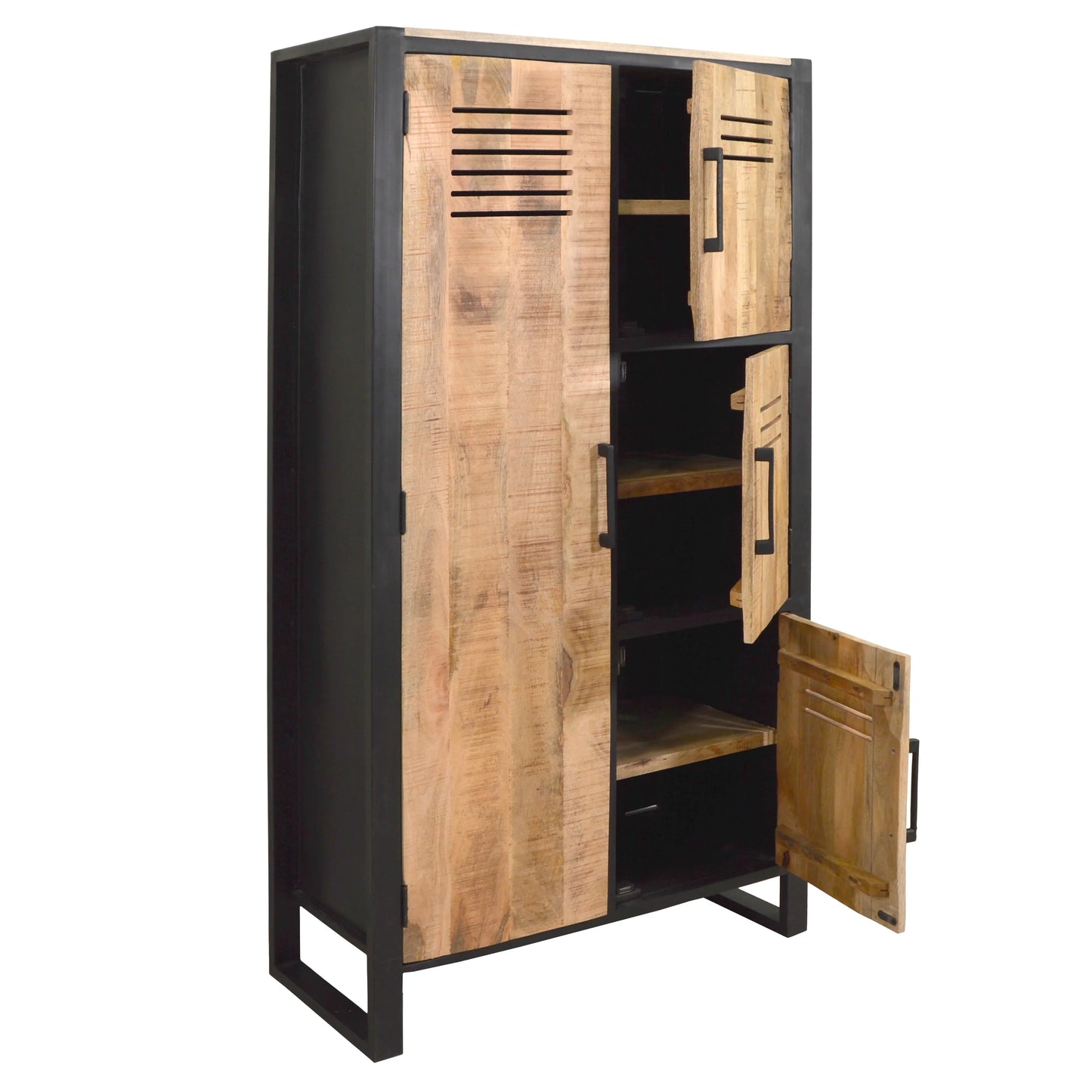 Schrank >Montana< aus Mangoholz & Metall