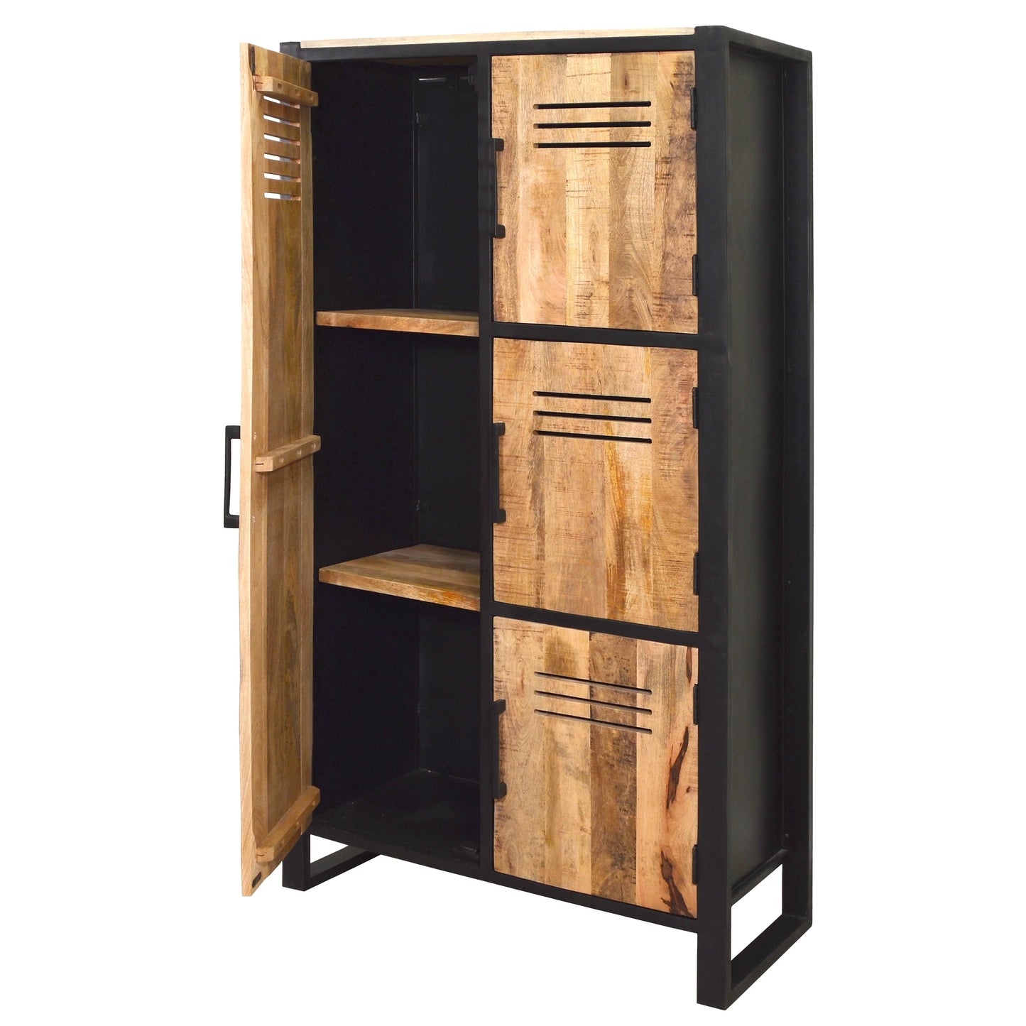 Schrank >Montana< aus Mangoholz & Metall