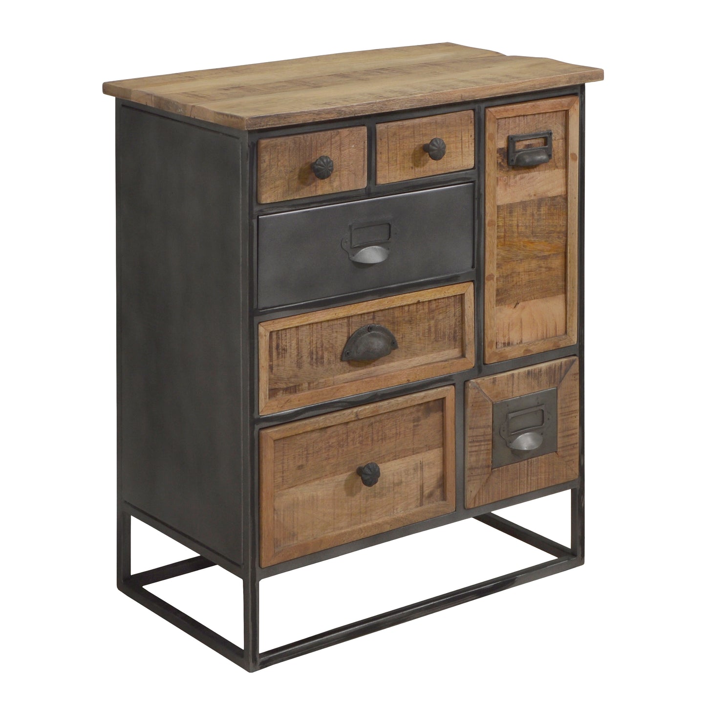 Kommode >Madrid< Mangoholz - 7 Schubladen