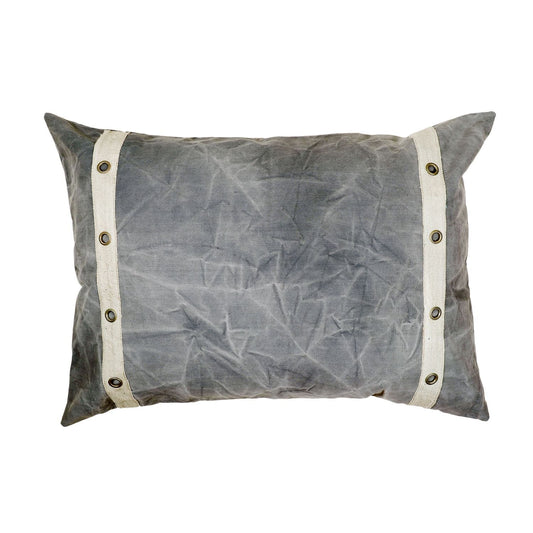 Canvas Kissen uni mit Ösen 70x100cm - versch. Farben