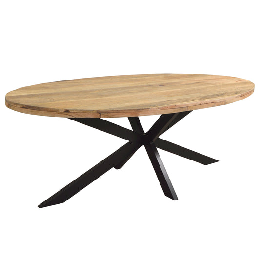Esstisch >Montana< 220x100cm oval Mangoholz
