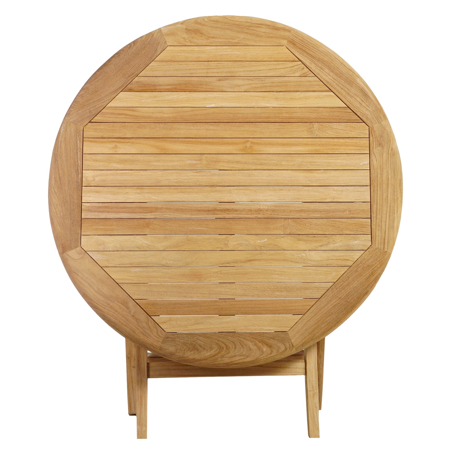 Gartentisch >Karimata< Premium Teak klappbar 90cm rund