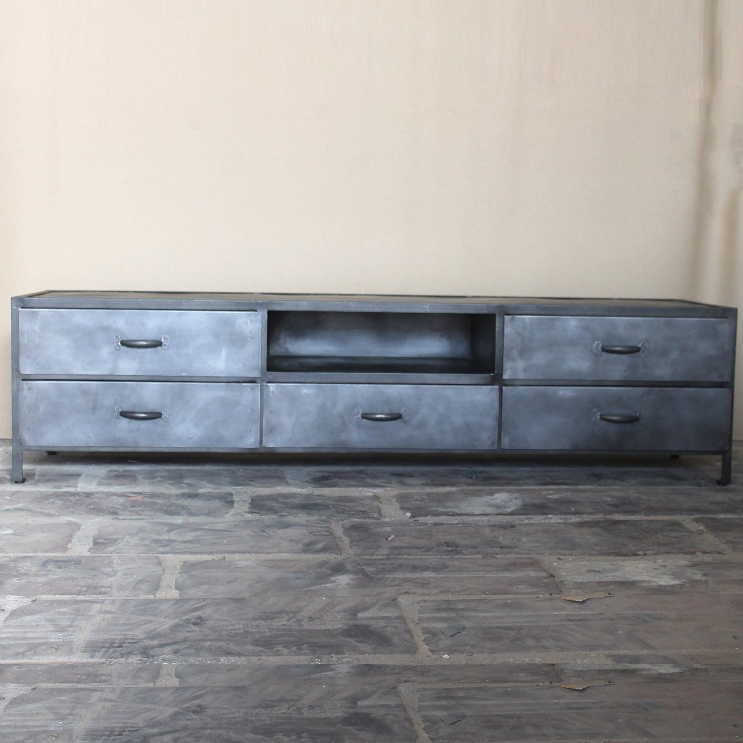 TV-Board Phoenix aus Metall 180cm - mit 5 Schubladen