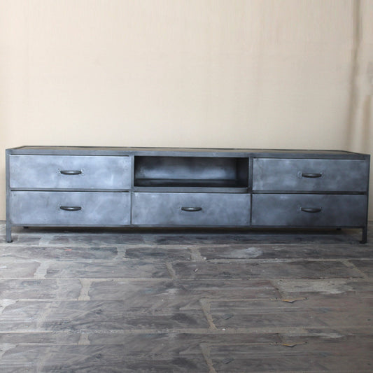 TV-Board Phoenix aus Metall 180cm - mit 5 Schubladen